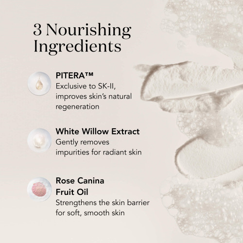 SK-II Facial Treatment Cleanser: face wash foam for clean, silky soft skin. Contains PITERA™ and White Willow Extract slider5